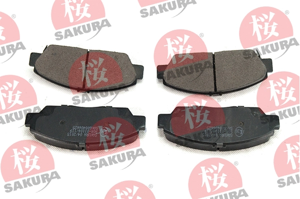 Kit de plaquettes de frein, frein à disque SAKURA 600-40-6625