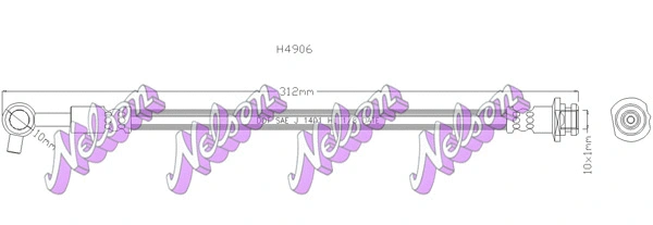 Flexible de frein BROVEX-NELSON H4906