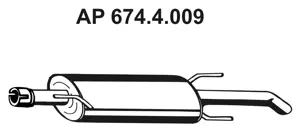 Silencieux arrière EBERSPÄCHER 674.4.009