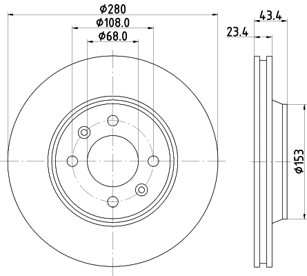 Disque de frein MINTEX MDC710