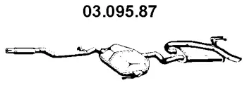 Silencieux arrière EBERSPÄCHER 03.095.87