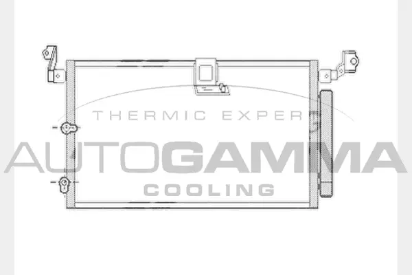 Condenseur, climatisation AUTOGAMMA 104026