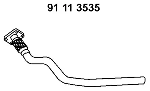 Tuyau d'échappement EBERSPÄCHER 91 11 3535