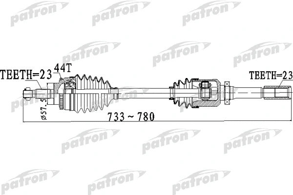 Arbre de transmission PATRON PDS0263