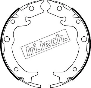 Jeu de mâchoires de frein, frein de stationnement fri.tech. 1044.023