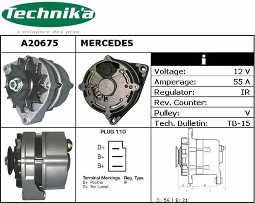 Alternateur Technika A20675