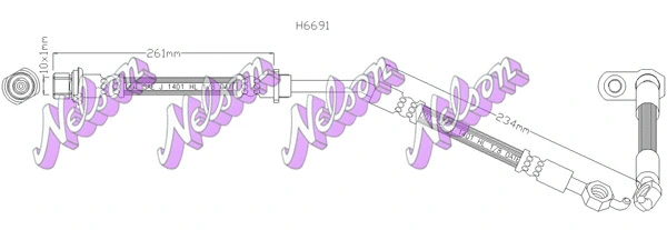 Flexible de frein KAWE H6691