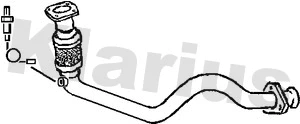 Tuyau d'échappement KLARIUS 301866