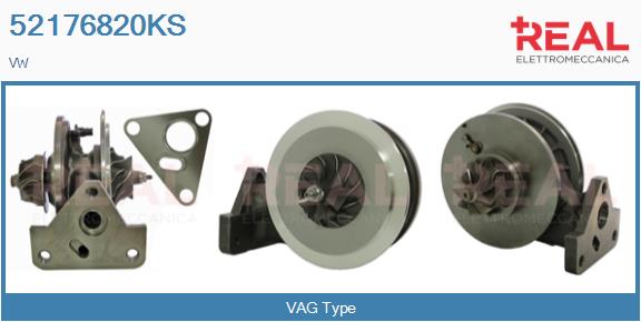 Groupe carter, turbocompresseur REAL 52176820KS