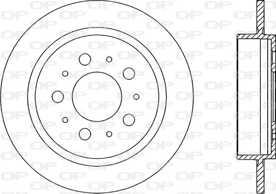 Disque de frein OPEN PARTS BDA1612.10