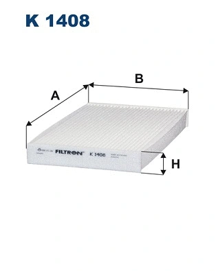 Filtre, air de l'habitacle FILTRON K 1408