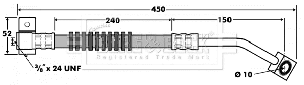 Flexible de frein BORG & BECK BBH7411