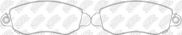 Kit de plaquettes de frein, frein à disque NiBK PN0164