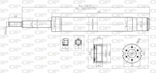 Amortisseur OPEN PARTS SAB8161.31