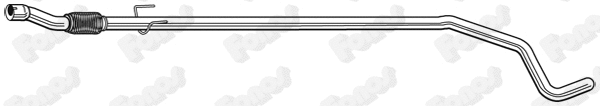 Tuyau d'échappement FONOS 10608