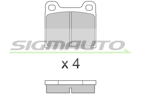 Kit de plaquettes de frein, frein à disque SIGMAUTO SPA009