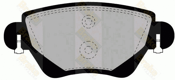 Kit de plaquettes de frein, frein à disque Brake ENGINEERING PA1296