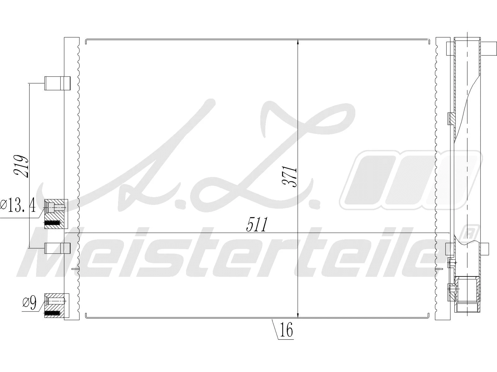 Condenseur, climatisation A.Z. Meisterteile AZMT-45-030-1574