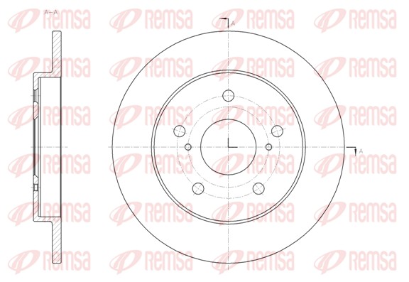 Disque de frein REMSA 62040.00