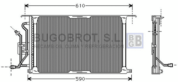 Condenseur, climatisation BUGOBROT 62-FD5258