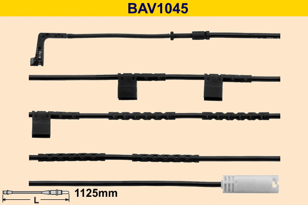 Contact d'avertissement, usure des plaquettes de frein BARUM BAV1045