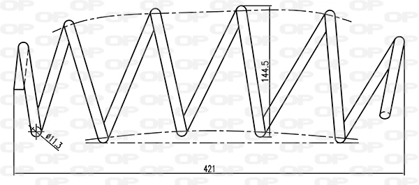 Ressort de suspension OPEN PARTS CSR9064.00