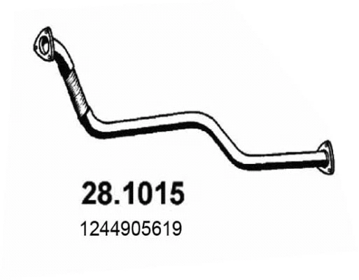 Tuyau d'échappement ASSO 28.1015
