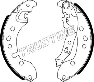 Jeu de mâchoires de frein TRUSTING 088.245