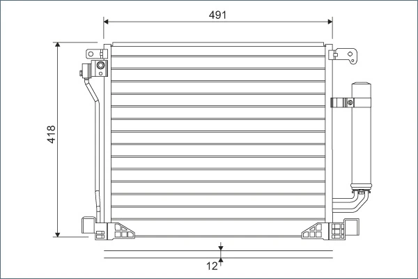 Condenseur, climatisation VALEO 822587