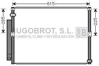 Condenseur, climatisation BUGOBROT 62-TO5640