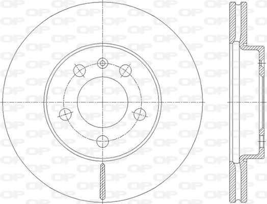 Disque de frein OPEN PARTS BDA2848.20