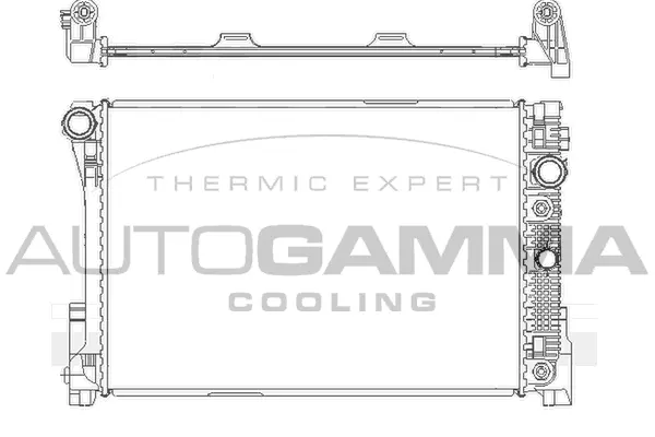 Radiateur, refroidissement du moteur AUTOGAMMA 105172