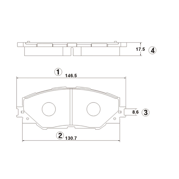 Kit de plaquettes de frein, frein à disque CTR GK1063