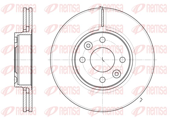 Disque de frein REMSA 6683.10