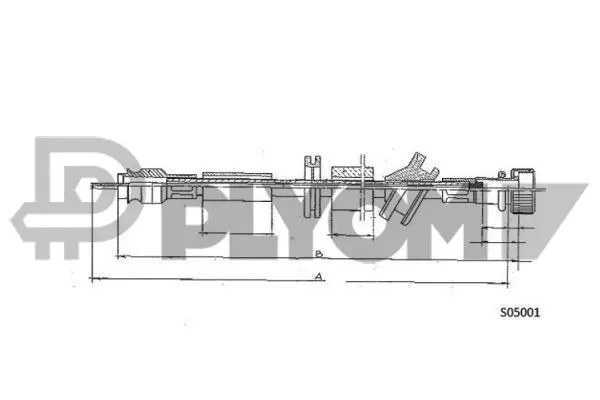 Câble flexible de commande de compteur PLYOM P766218