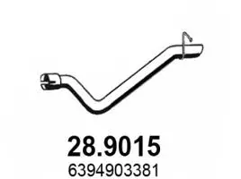 Tuyau d'échappement ASSO 28.9015