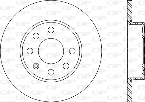 Disque de frein OPEN PARTS BDA1967.10