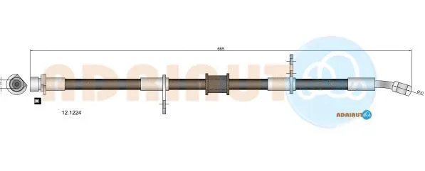 Flexible de frein ADRIAUTO 12.1224