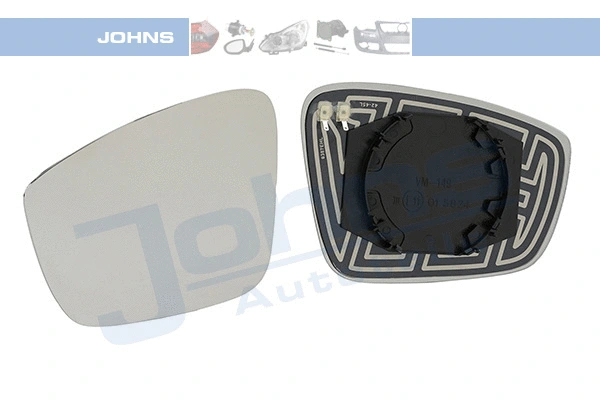 Verre de rétroviseur, rétroviseur extérieur JOHNS 71 03 37-81
