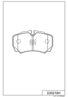 Kit de plaquettes de frein, frein à disque MK Kashiyama D20218H