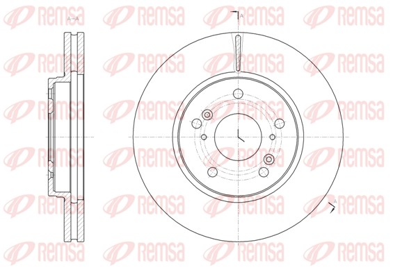 Disque de frein REMSA 61821.10