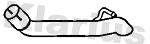 Tuyau d'échappement KLARIUS 120520