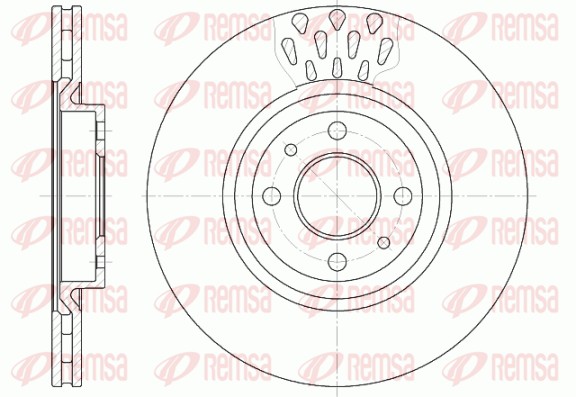 Disque de frein REMSA 6315.10