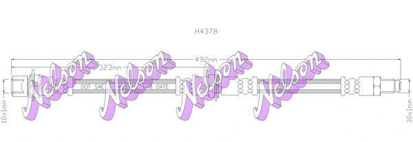 Flexible de frein KAWE H4378