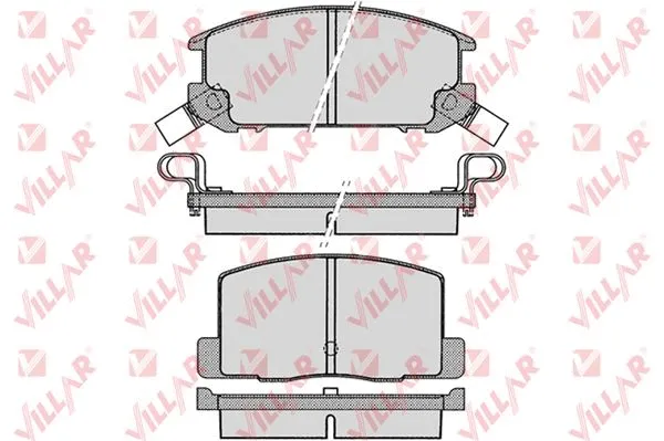 Kit de plaquettes de frein, frein à disque VILLAR 626.1024