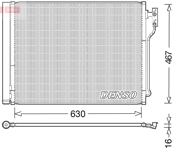 Condenseur, climatisation DENSO DCN05031