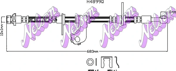 Flexible de frein KAWE H4899Q