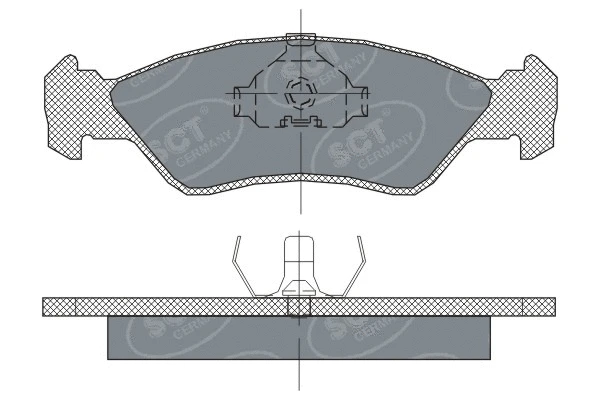 Kit de plaquettes de frein, frein à disque SCT - MANNOL SP 236 PR