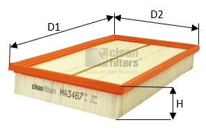 Filtre à air CLEAN FILTERS MA3467