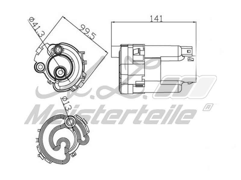 Filtre à carburant A.Z. Meisterteile AZMT-41-020-1464